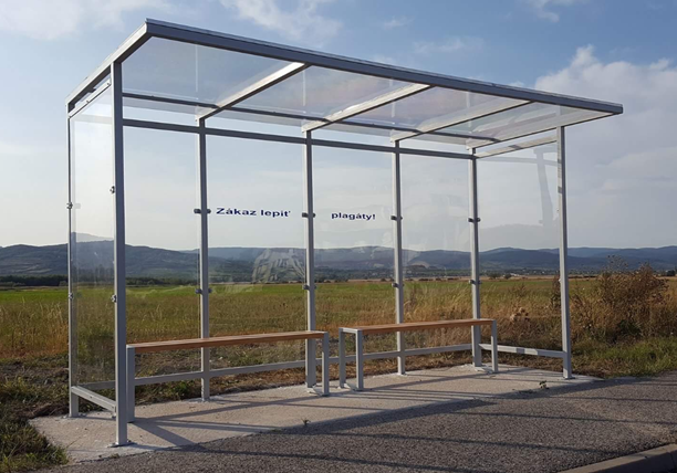 Autobusová zastávka MATĚJ nerozbitná čtyřmodulová