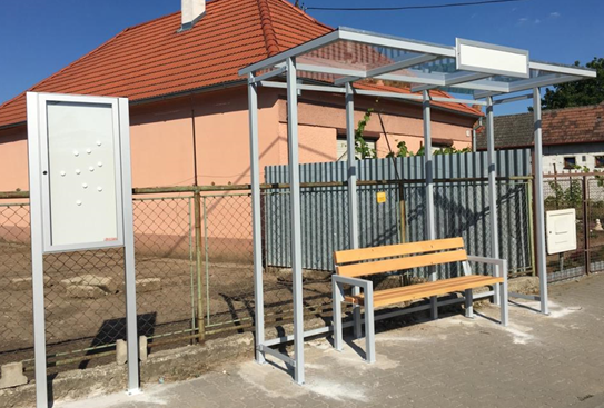 Autobusová zastávka MATĚJ nerozbitná čtyřmodulová