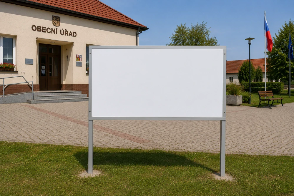Plakátovací plocha se sloupky 100 x 200 cm