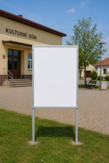 Plakátovací plocha se sloupky 100 x 150 cm