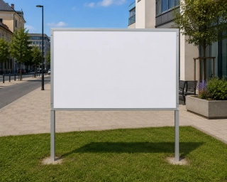 Plakátovací plocha se sloupky 150 x 200 cm